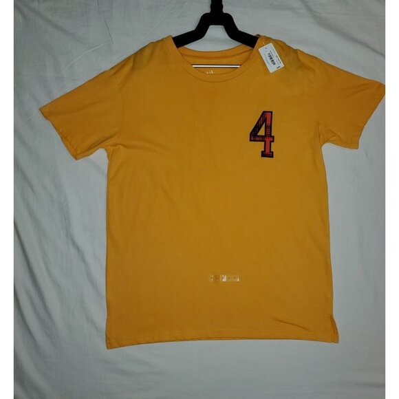 NWT Flirtitude Active Gold NYC 4 Short Sleeve Size Large - Picture 1 of 9